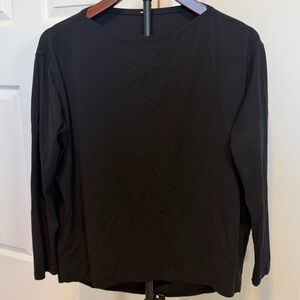 lululemon athletica Long Sleeve Top, Black, no size tag